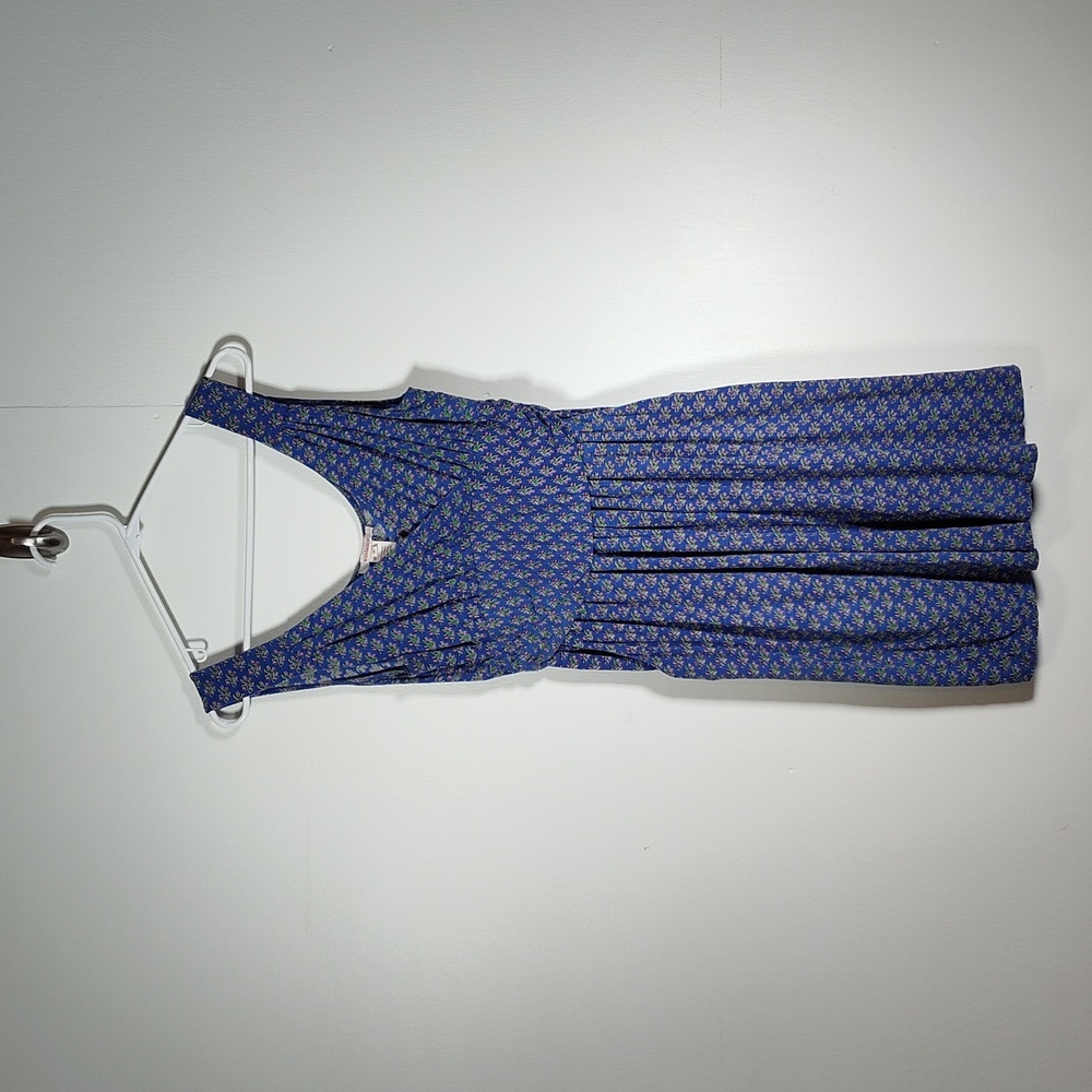Sundance blue jersey knit sleeveless sun dress M